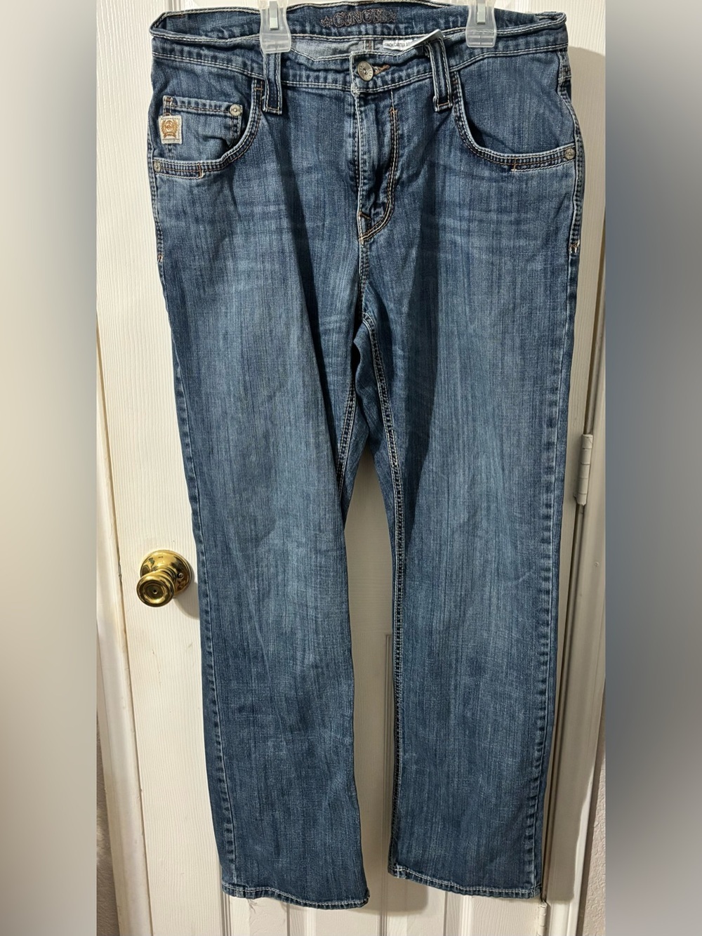 Cinch Men's Straight Leg Blue Denim Jeans